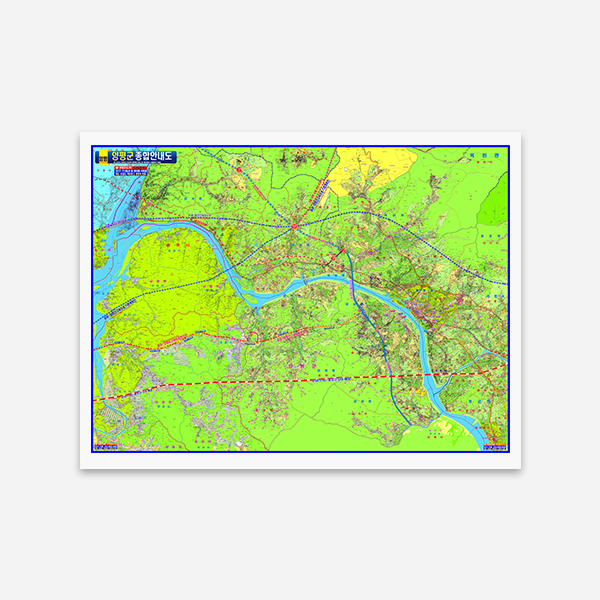 양평군 종합안내도 코팅형 240cmx180cm