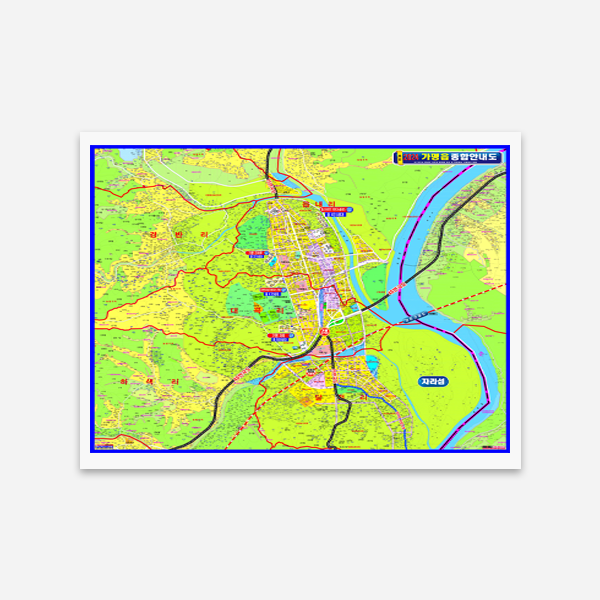 경기도 가평읍 종합안내도 코팅형 180cmx150cm