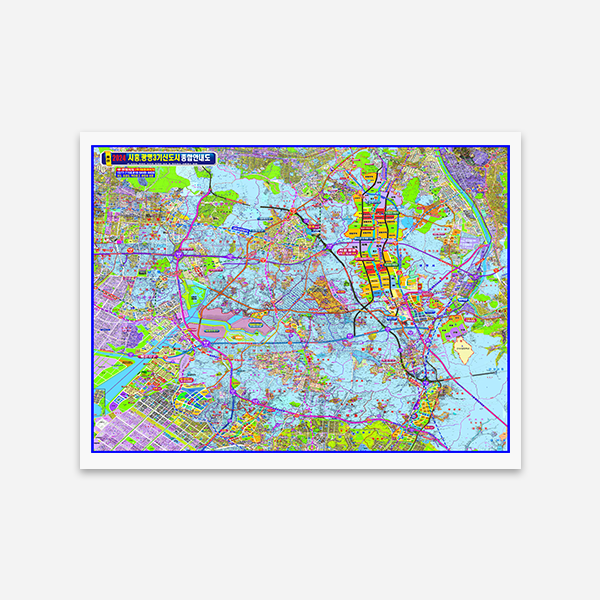 시흥,광명3기 신도시 종합안내도 대size 코팅형 200cmx180cm
