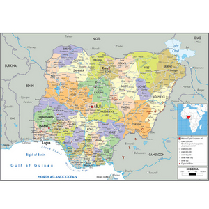 나이지리아(nigeria map)지도