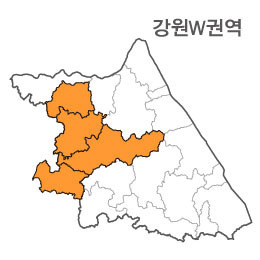 강원도 강원 W권역 (1.화천군 2.홍천군 3.춘천시 4.경기 양평)