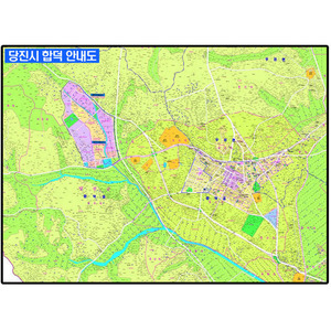 당진시 합덕 종합안내도 -코팅형 