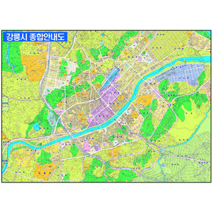 강릉시 종합안내도 -코팅형 