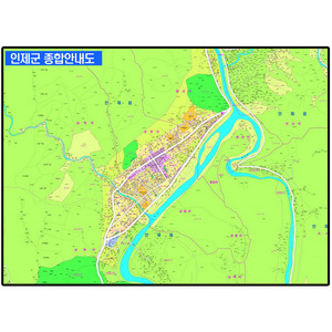 인제군 종합안내도 -코팅형 