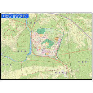 서천군 종합안내도 -코팅형 