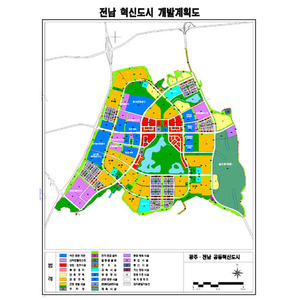 (제작사례) 전남혁신도시 지도제작