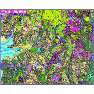 최신 화성시종합안내도 - 코팅형 