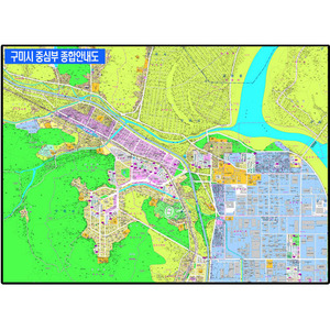 구미시 중심부 안내도