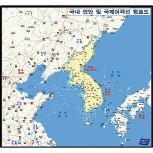 국내 연안 및 국제여객선 항로도