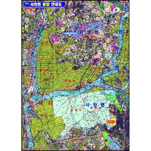 평택시 서탄면 종합안내도 - 코팅  (평택시지도)
