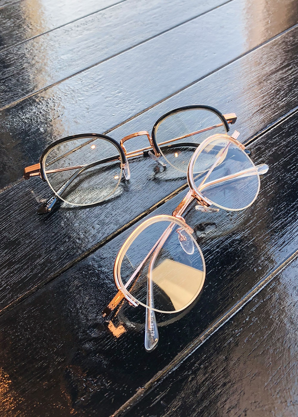 NO.357 ROSE GOLD EYEWEAR (2COLOR)