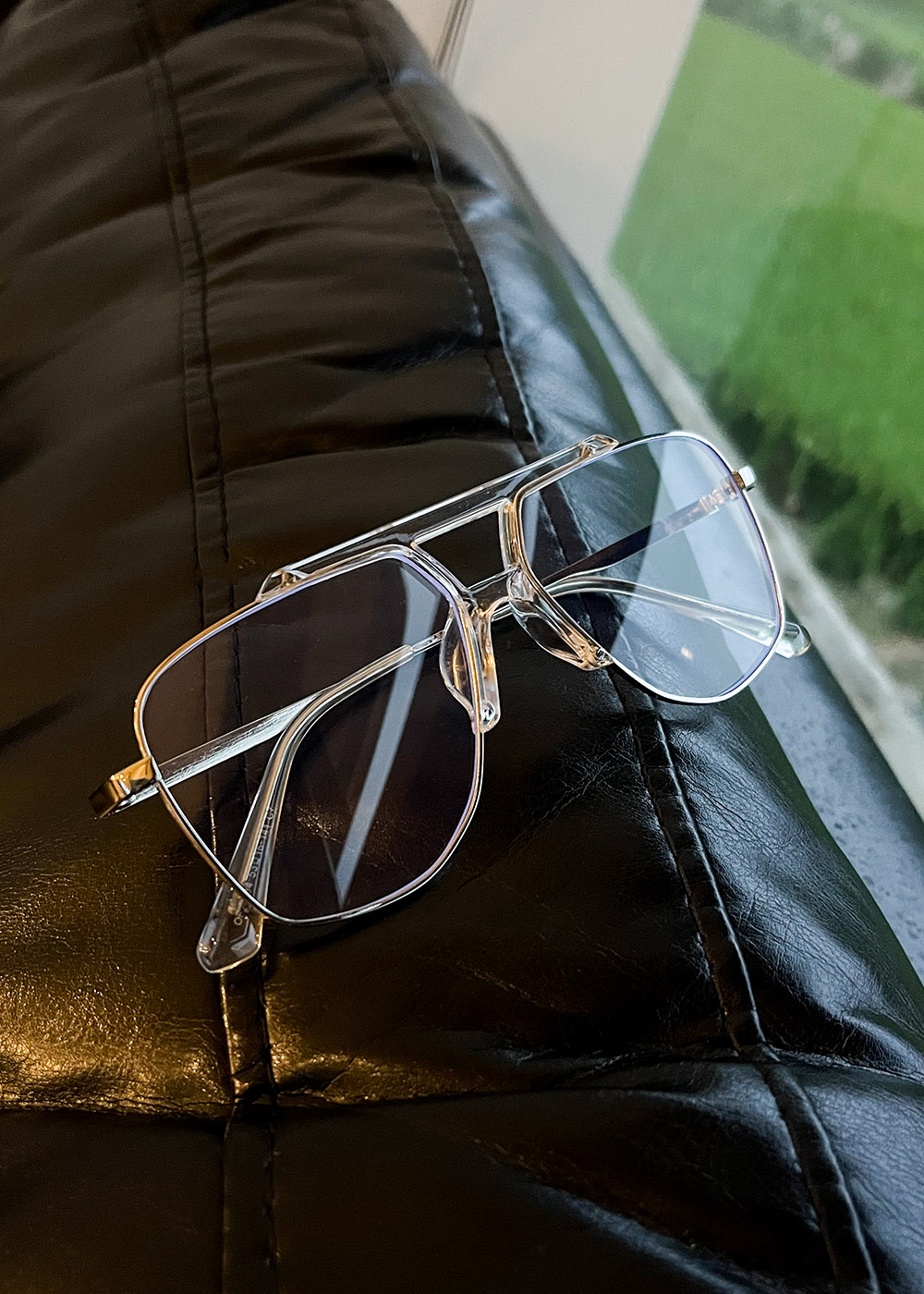 NO.460 GATE SUNGLASSES (CLEAR)