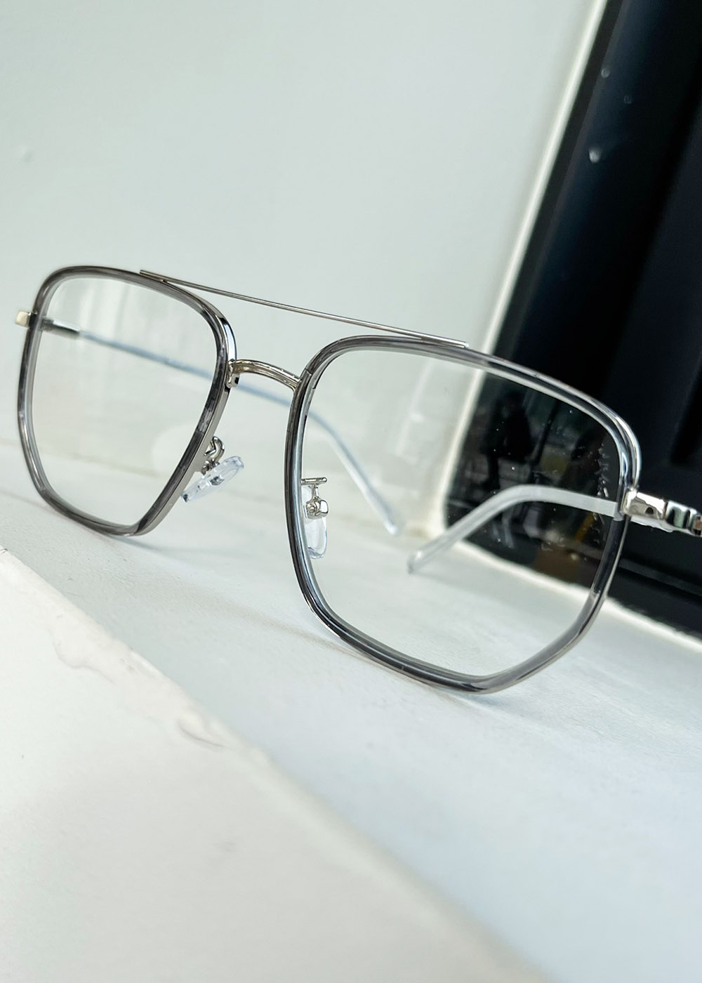 NO.428 LATUM EYEWEAR (BLACK-SILVER)