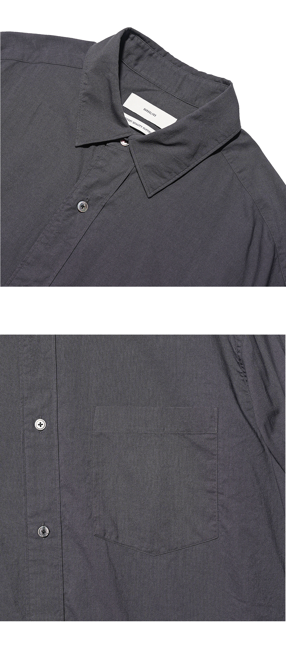 Ourselves 25FW Royal Oxford Relaxed Shirts Vintage Navy wynd