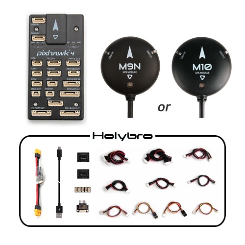 Holybro Pixhawk 4 드론 컨트롤러 (M9N, M10 / PM02 / 플라스틱 / 픽스호크)