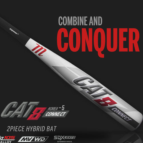 [MARUCCI] ALL-NEW 2019 마루치 CAT8 커넥트 KOREA 하이브리드 투피스 알로이 배트 2 3/4 -5