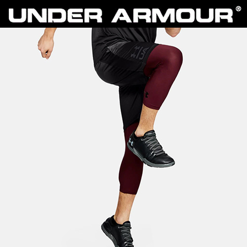 UNDERARMOUR h16018 언더아머반바지  그라데이션 야구반바지 블랙 그레이