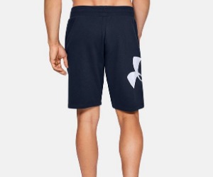 UNDERARMOUR h16014 로고 언더아머반바지  네이비