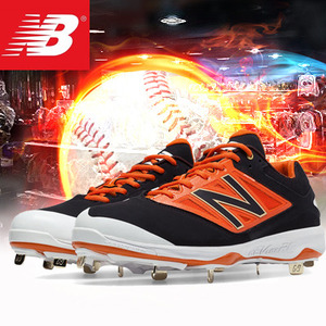 뉴발란스야구화 [NewBalance] 뉴발란스 단목 일체형 징스파이크 L4040BO3 (오렌지/화이트)