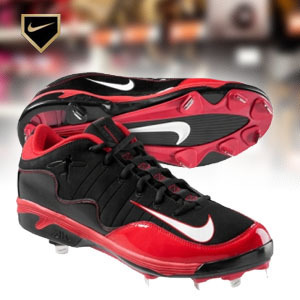 나이키징야구화Nike Air SWINGMAN REMIX 2 Metal Low Baseball Cleats Black Red GRIFFEY 검정/레드_ 38713 나이키 야구화