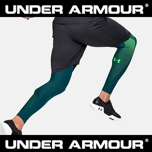 UNDERARMOUR 언더아머 스판언더 레깅스 그린 야구의류 H30981