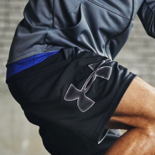 UNDERARMOUR h16015 로고 언더아머반바지 블랙