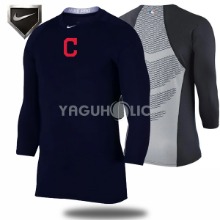 나이키 하이퍼쿨 반팔 스판언더티 7부 클리브랜드 Nike MLB AC Dri-FIT Hypercool H9983 다크네이비