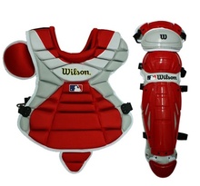 [WILSON] 2011윌슨 HINGE FX 유소년 포수장비 실버시리즈 적색(WTA33020,WTA35020)