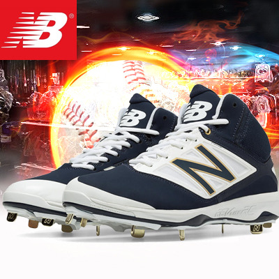 뉴발란스야구화 징야구화  [NewBalance] 뉴발란스 발목 일체형 징스파이크 M4040NB3 (네이비/화이트)  