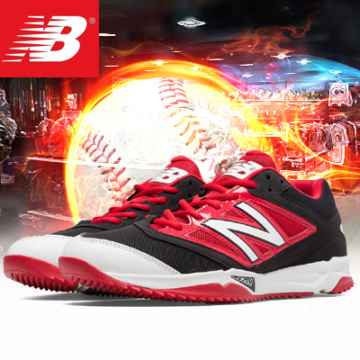 뉴발란스야구화 잔뽕화 [NewBalance] 뉴발란스 인조잔디화화 T4040BR3 (블랙/레드)