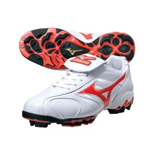 [MIZUNO] 미즈노 야구홀릭 야구화 야구용품 포인트인조잔디화55762[흰적] 2KP55762RD