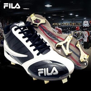 [FILA] 휠라 FILA 롭미드 스페셜[검] 야구화 징교환형 야구홀릭 야구용품 M1BSU0011BK