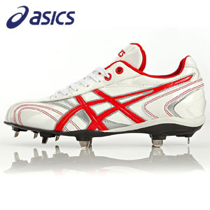 [ASICS] GFS203(0123) PRESPEED LT 아식스 징일체형 야구화 백/적 