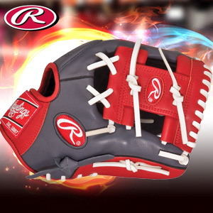 『최정스타일』[Rawlings] 롤링스글러브 GAMER XLE 시리즈 한정판 GXLE4GSW 11.5인치 내야 그레이/레드/화이트 /야구글러브추천