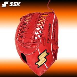 야구홀릭 TRY CHARGE GLOVES 사사키 SSK 글러브 TRY CHARGE 외야 - 117K Red