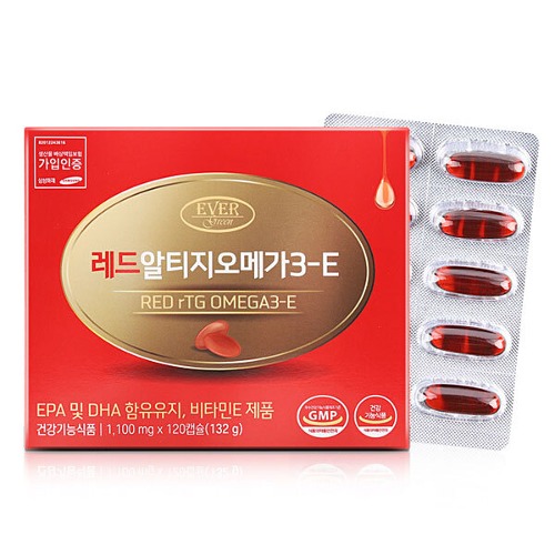 [에버그린] 레드 알티지오메가3-E 1,100mg x 120캡슐