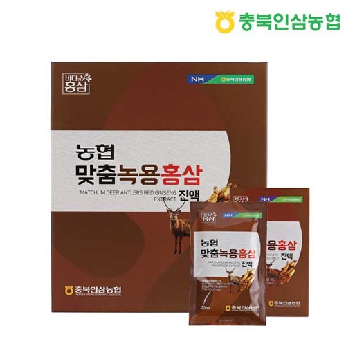 [충북인삼농협] 농협 맞춤녹용홍삼진액 70ml X 30포