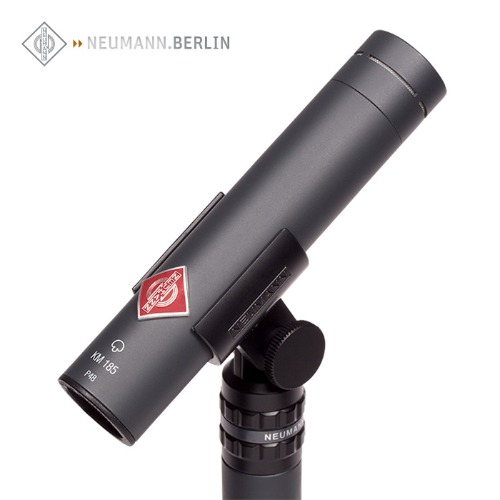 노이만 KM185 마이크 미니어처 검정색 Neumann KM-185 Miniature Mic Black 윈드스크린,홀더포함