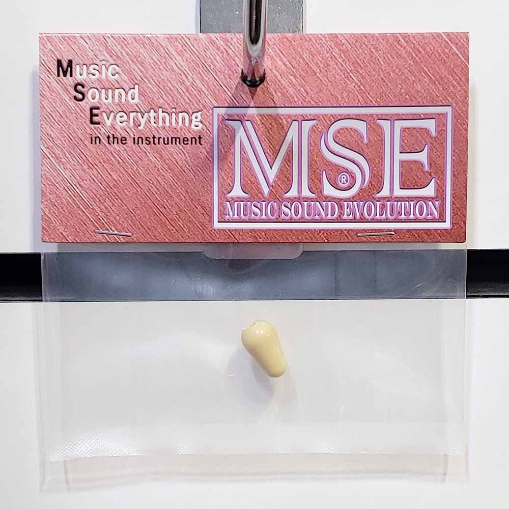 MSE SST01AWHA 스트랫 스위치팁 에이지드화이트색 1개 SST-01-AWH-A Strat Switch Tip Aged White (1) 내경5mm 펜더셀렉터,일렉트로스위치셀렉터용