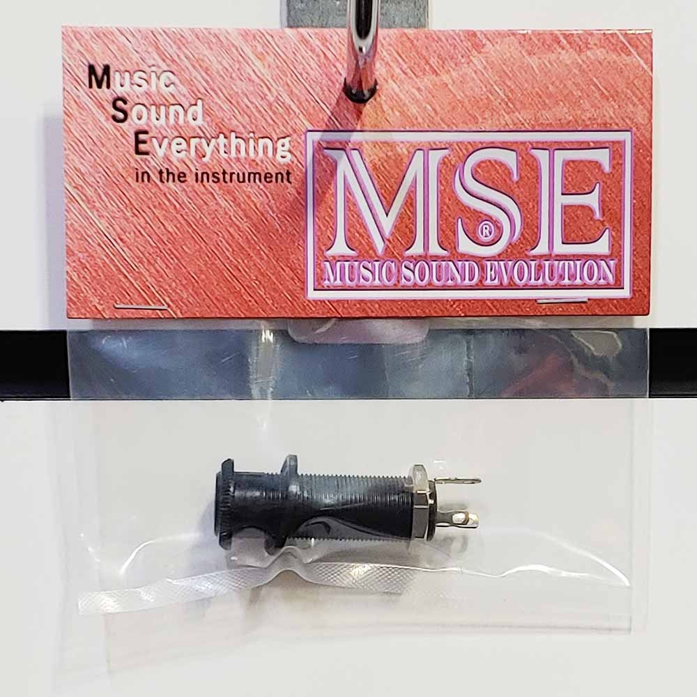 MSE EJ04B-M 기타,베이스 아웃풋잭 모노 검정색 매입형 EJ-04B-M Output Jack Mono Black 1/4인치잭,55잭,6.35잭,매입형잭,아웃잭