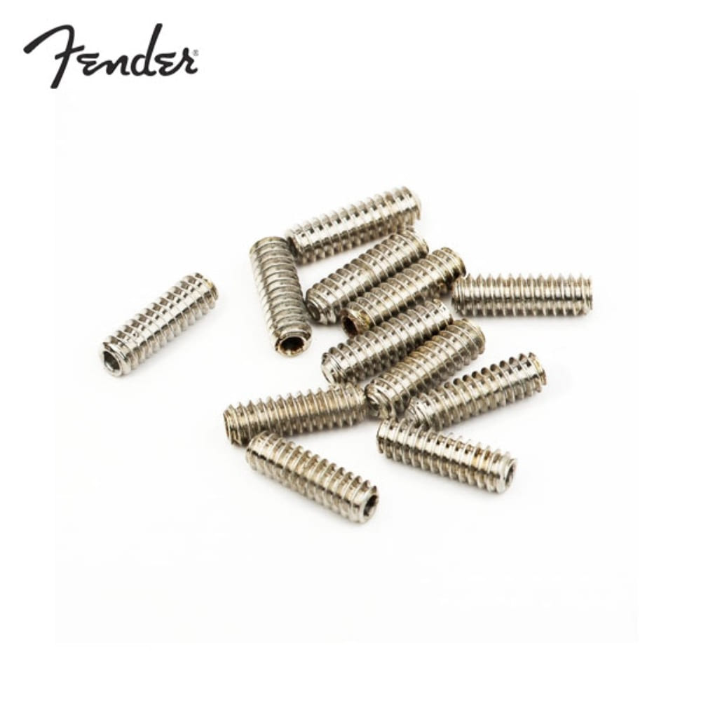 펜더 아메리칸스페셜,스탠다드시리즈 베이스 브리지 새들나사 12개 Fender STANDARD SERIES BASS BRIDGE SADDLE HEIGHT ADJUSTMENT SCREW (12) 004-0800-049,0040800049