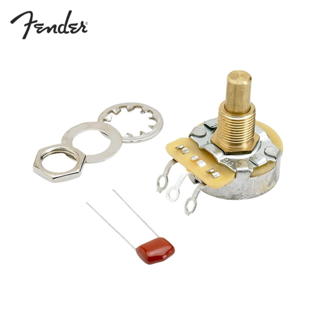 펜더 500K 솔리드샤프트 포텐셔미터 Fender 500K SOLID SHAFT POTENTIOMETER (VOLUME OR TONE) 볼륨,톤 사용 099-0835-000 0990835000