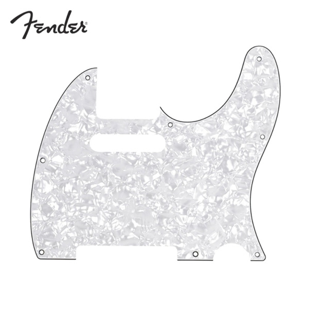 펜더 텔레캐스터픽가드 텔레픽가드 화이트펄색 8홀나사 Fender 8-HOLE MOUNT MULTI-PLY TELECASTER® PICKGUARDS White Pearl 099-2150-000,0992150000