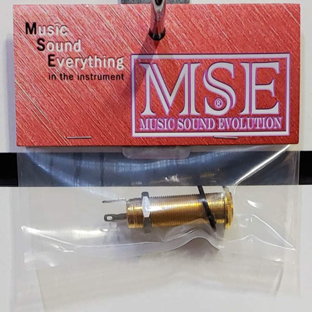 MSE EJ04G-M 기타,베이스 아웃풋잭 모노 금색 매입잭 EJ-04G-M Output Jack Mono Gold 1/4인치잭,55잭,6.35잭,매입형잭,아웃잭