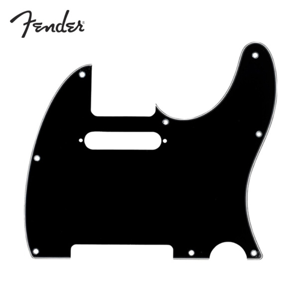 펜더 텔레캐스터픽가드 텔레픽가드 검정색 8홀나사 Fender 8-HOLE MOUNT MULTI-PLY TELECASTER® PICKGUARDS Black 099-1356-000 0991356000