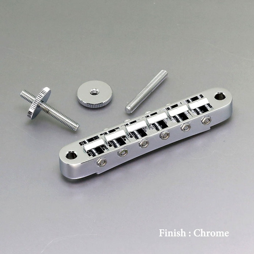 고또 GE103B C 튠오메틱 새들 브리지 크롬색 Gotoh GE103B-C Tune O&#039; Matic Saddle Bridge Chrome