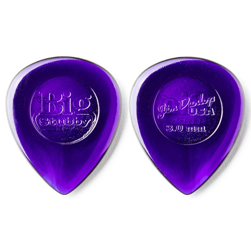 던롭 빅스터비 피크 3.0mm 다크보라색 Dunlop Big Stubby Pick 3.0 Dark Purple