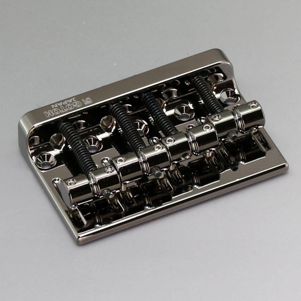 고또 201B-4 CK 4현 베이스브리지 코스모블랙색 Gotoh 201B-4-CK 4Bass Bridge Cosmo Black 19mm피치,징크플레이트,브라스새들