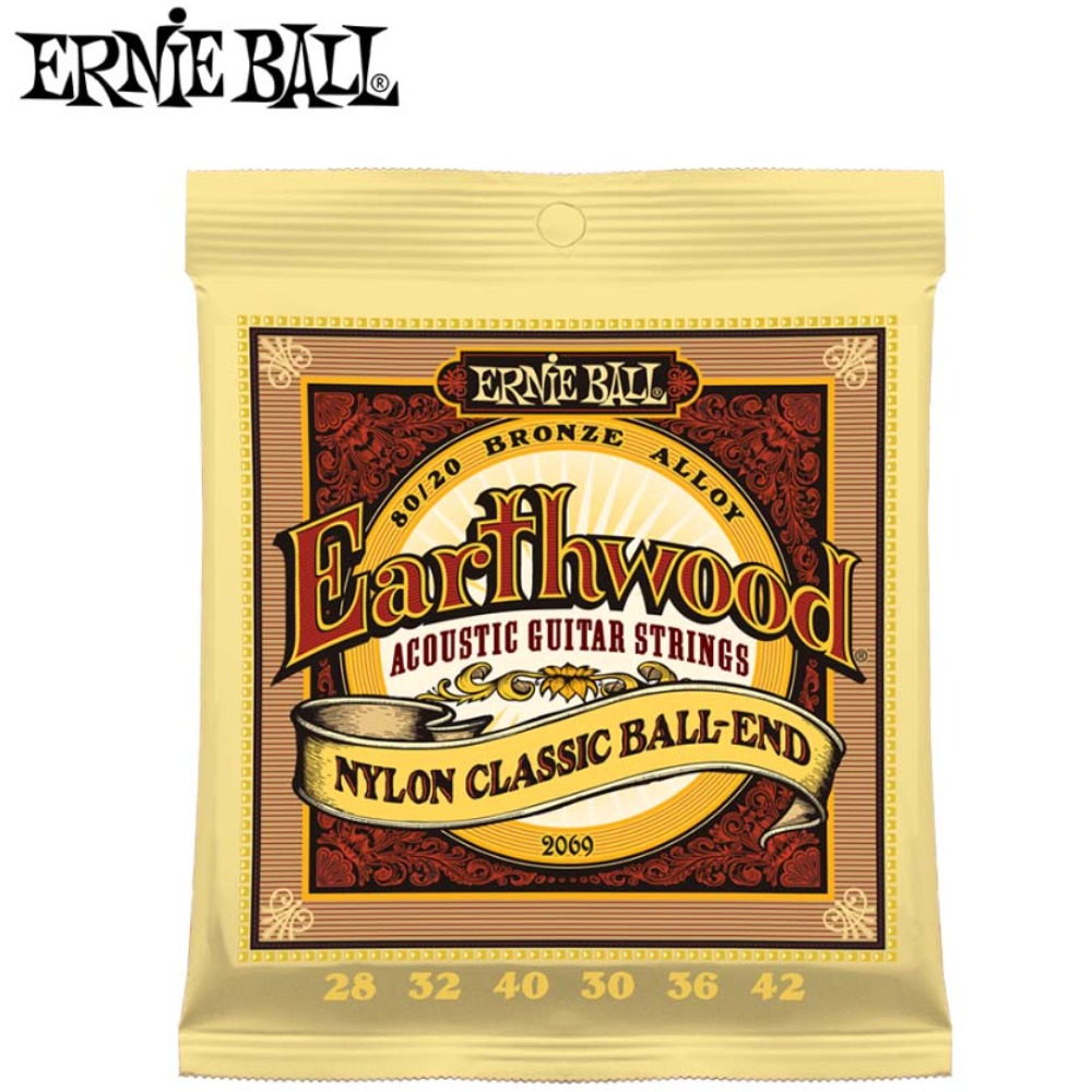 어니볼 2069 얼스우드 클래식줄 볼엔드 Ernieball Earthwood NylonClassic Ball-End