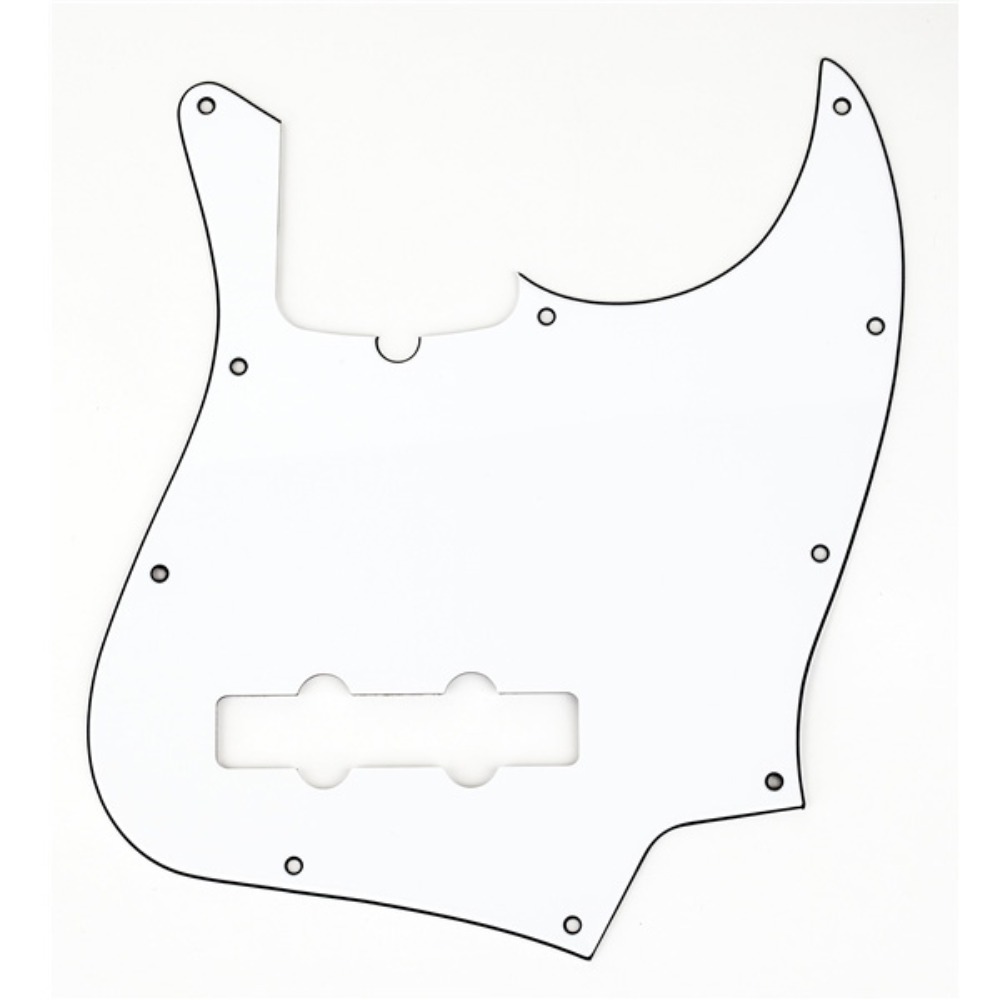 펜더 4현재즈베이스픽가드 흰색 10홀 3ply Fender 10-HOLE CONTEMPORARY JAZZ BASS® PICKGUARDS White 0991335000 099-1335-000